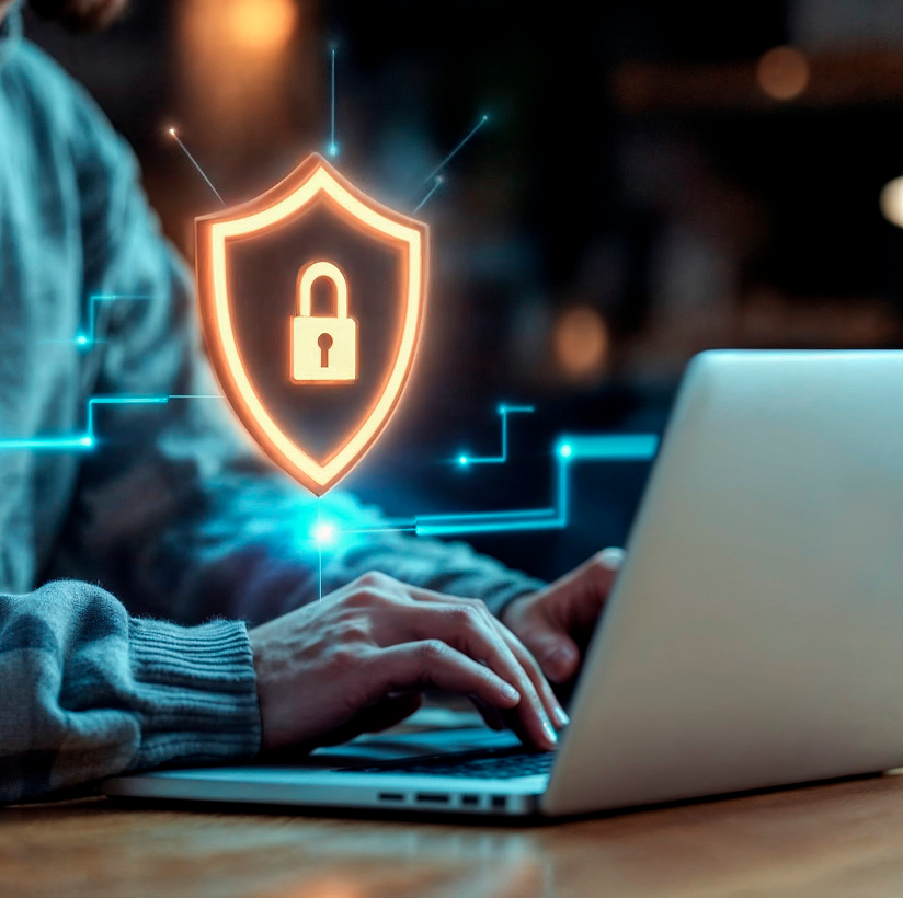 Family privacy and security illustration